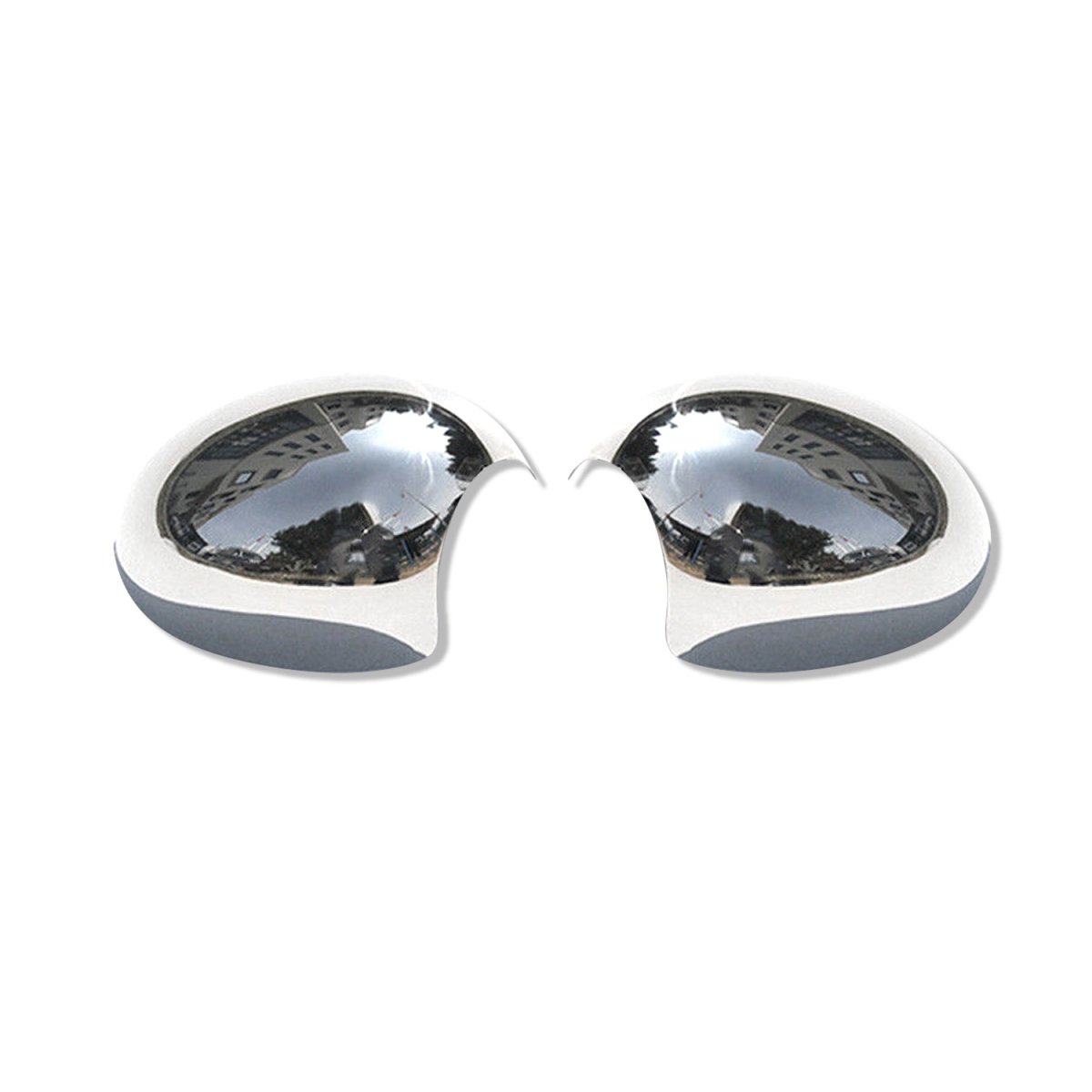 Mini Cooper Clubman Mirror Cover - Omac - S.Steel - Gloss Silver - '07-'14